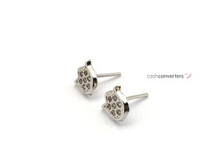 pendientes oro 18k con circonita