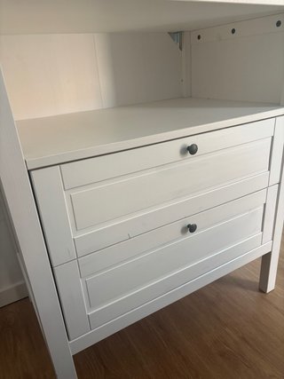 Cómoda cambiador IKEA blanca