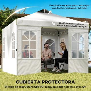 Carpa Plegable 3x3m UPF50+ 4 Laterales