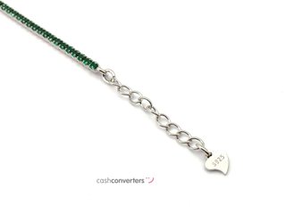 pulsera plata 925mm con piedra con circonita