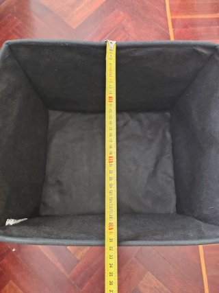 Caja de tela negra para Kallax