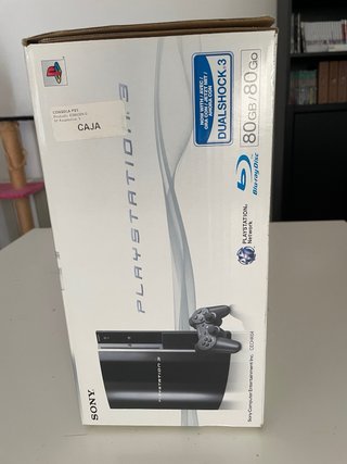 PlayStation 3 Fat 80GB Negra con caja y mando
