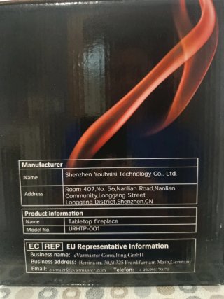 Chimenea de mesa Bronnkan