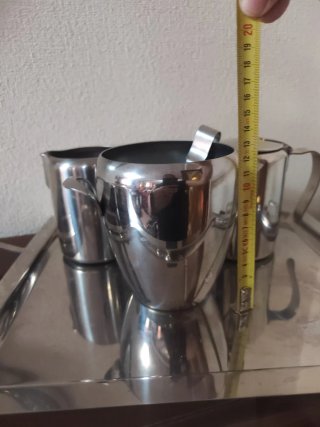 Juego café/té con bandeja y cubitera