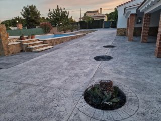 Hormigón impreso para exteriores