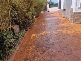 Hormigón impreso para exteriores