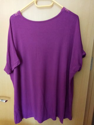 Blusa Morada Encaje Talla XL