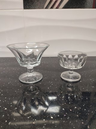 Juego 9 Copas Cristal Postre/Helado