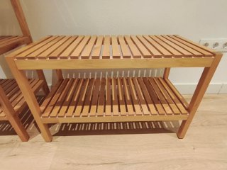 2 Muebles Ikea: Estantería y Banco