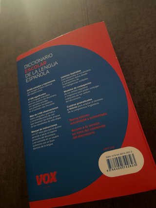 Escolar diccionario de la lengua española
