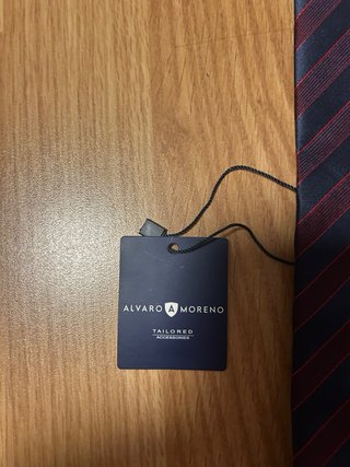 Corbata Álvaro Moreno Rayas Azul/Rojo Nueva
