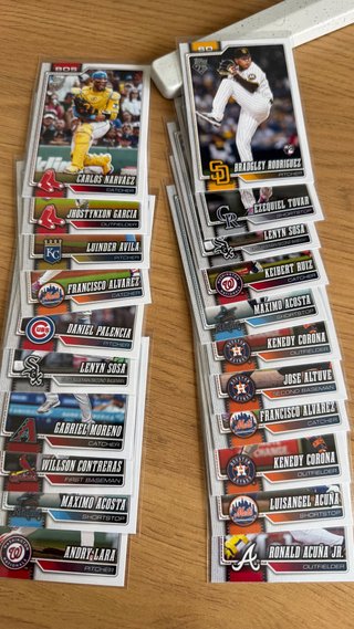 Lote 80 Cartas MLB Topps Series 1 2026