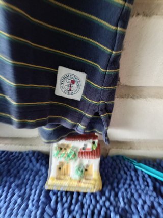 Polo Tommy Hilfiger rayas azul marino Talla XL