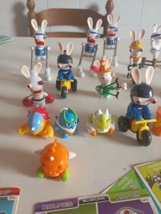 Rabbids y Bungees Colección Figuras y Cartas