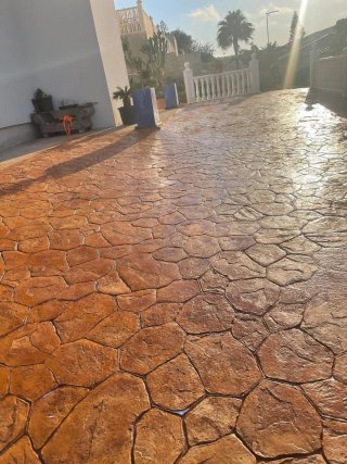 Hormigón impreso para exteriores