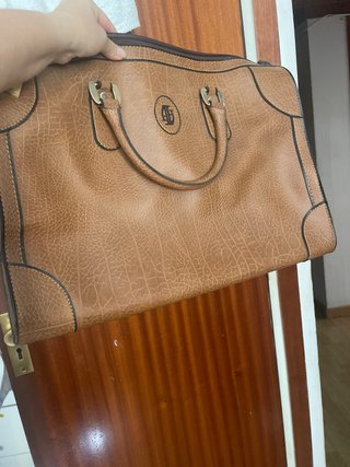 Maleta/bolso de viaje marrón
