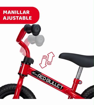 Bicicleta sin pedales Chicco Roja