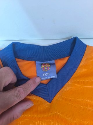 Camiseta FC Barcelona Wembley 1992 Naranja