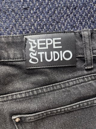 Pantalones cortos negros vaqueros de pee studios