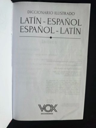 Diccionario ilustrado latín-español/ español-latín