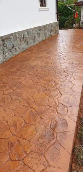 Hormigón impreso escaleras