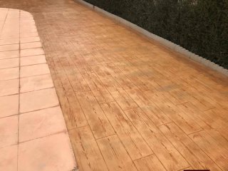 Hormigón impreso escaleras