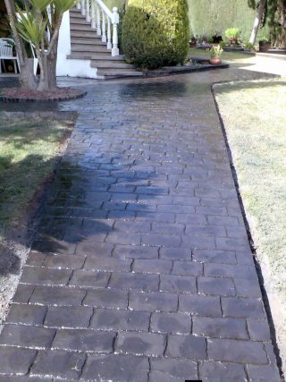 Hormigón impreso escaleras