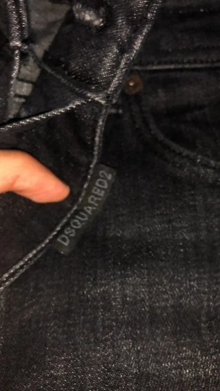 Pantalón Dsquared2 Negro/Gris Desgastado