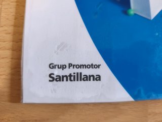 Libro Matemàtiques 1o ESO Santillana.
