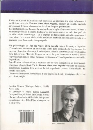 FES-ME VIURE ALTRA VEGADA - KERSTIN EKMAN