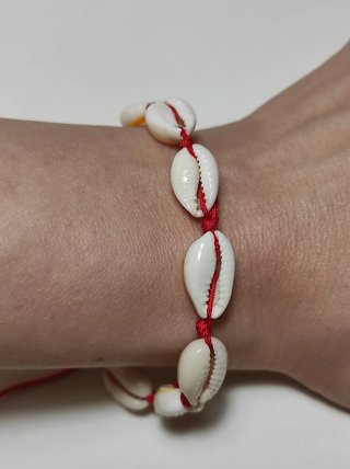 Pulsera con Abalorios de Concha