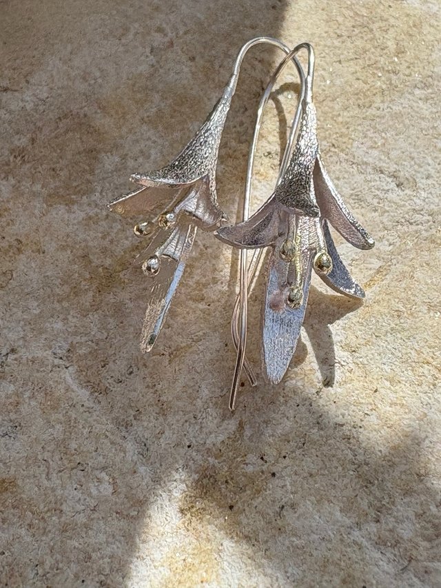 Pendientes Flor Plata Ley 925