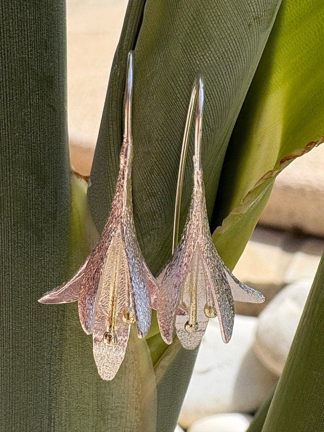 Pendientes Flor Plata Ley 925