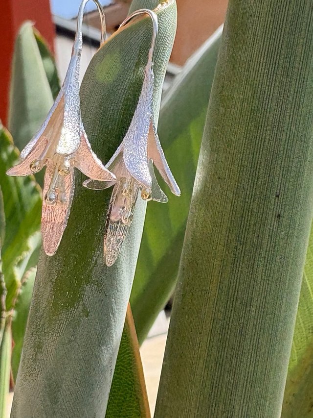 Pendientes Flor Plata Ley 925