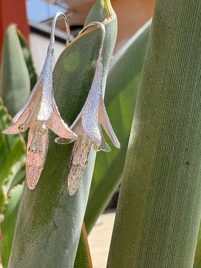 Pendientes Flor Plata Ley 925