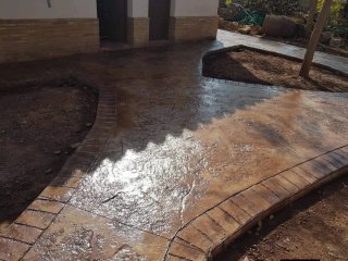 Hormigón impreso para exteriores
