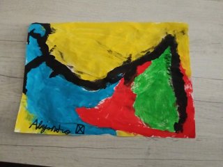 Pintura abstracta Los 4 elementos