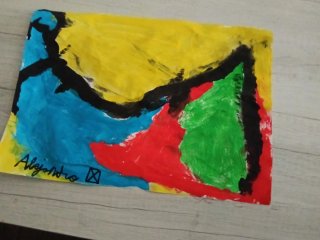 Pintura abstracta Los 4 elementos