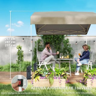 Carpa Plegable 2.4x2.4m UPF50+