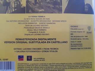 DVD La tierra tiembla (Luchino Visconti)