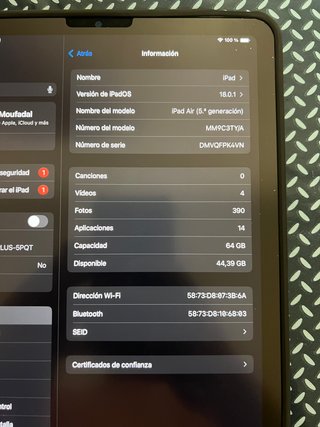 iPad Air 5ª Gen