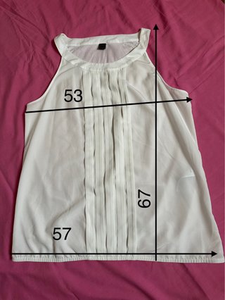 Blusa sin mangas s.Oliver blanca