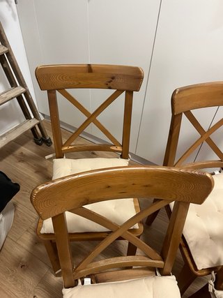 4 Sillas Ikea Rosentorp Madera Marrón