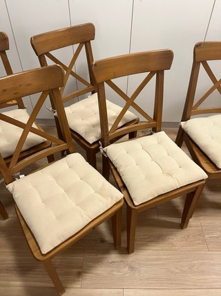 4 Sillas Ikea Rosentorp Madera Marrón