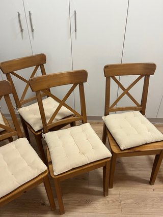 4 Sillas Ikea Rosentorp Madera Marrón