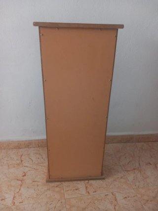Estantería CDs Madera Marrón Negra