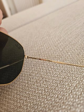 Gafas de sol Ray-Ban Hexagonal Oro Lentes Verdes