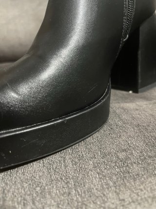 Botines negros plataforma tacón ancho