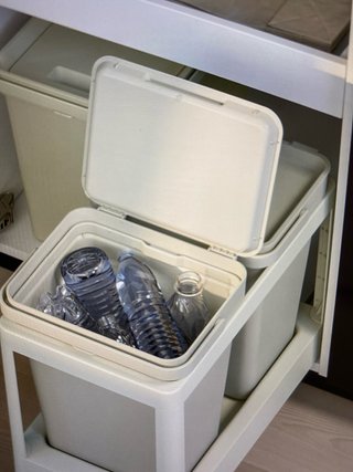 Cubo basura HÄLLBAR IKEA 10L Blanco