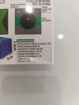 Mini Altavoz Bluetooth Stock Lider